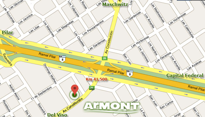 Mapa de ubicacion - Armont Maderas - Av. Constitución 740 - Del Viso